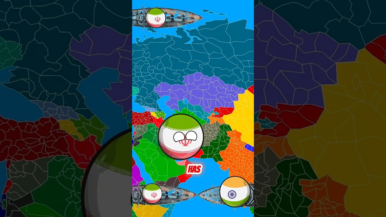 Iran and India friendship|Iran vs Usa|@Countryballedits420  #trending #countryballs