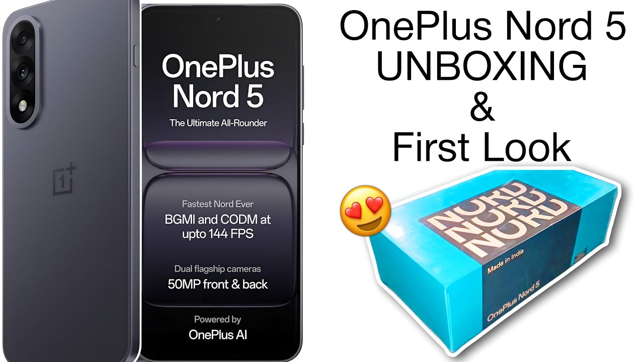 Oneplus Nord 5 | Quick Unboxing and First Look | Best All Rounder Phone under ₹30,000 ?