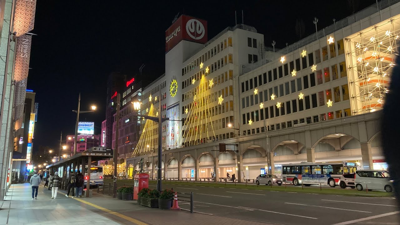 【LIVE】少しだけ夜の熊本さんぽ配信(通町筋から)