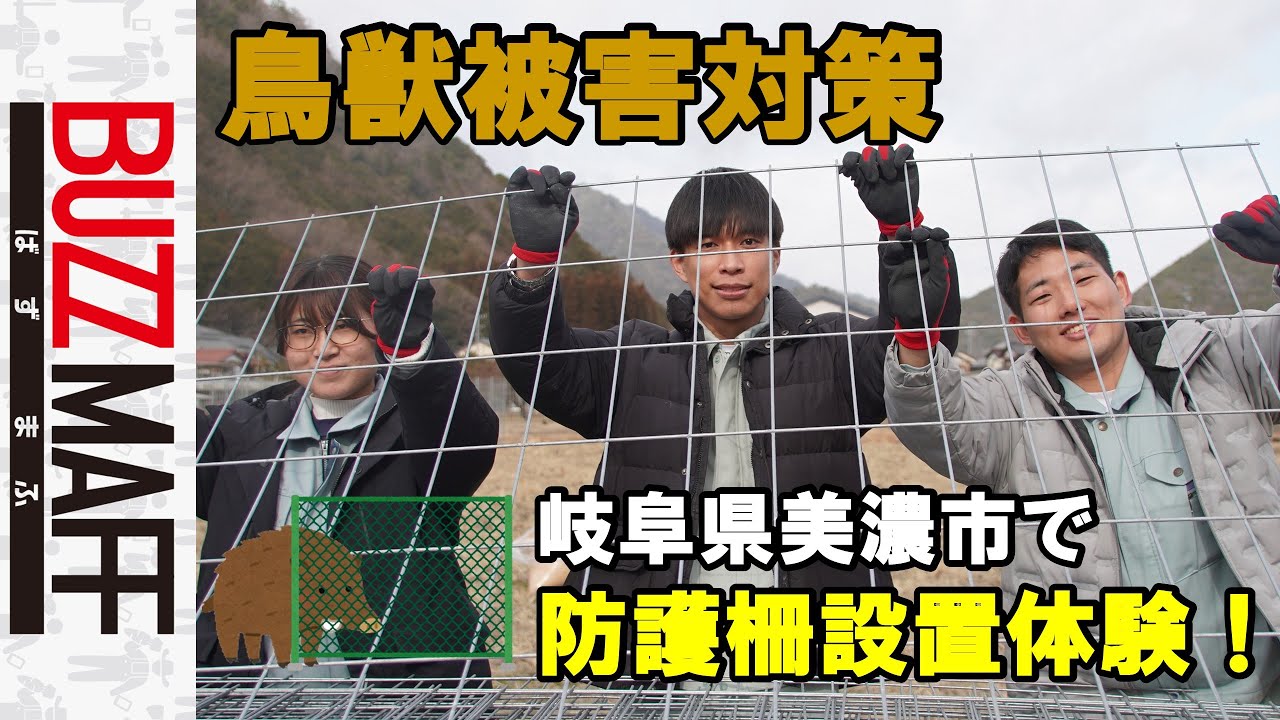 【鳥獣被害対策】防護柵でサツマイモ畑を守る！