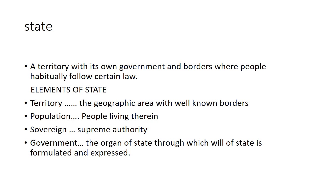 Basic Political Terminology