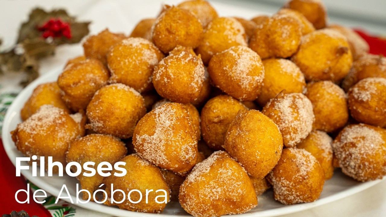 Como Fazer Filhoses de Abóbora Fofinhas para este Natal! 🎄