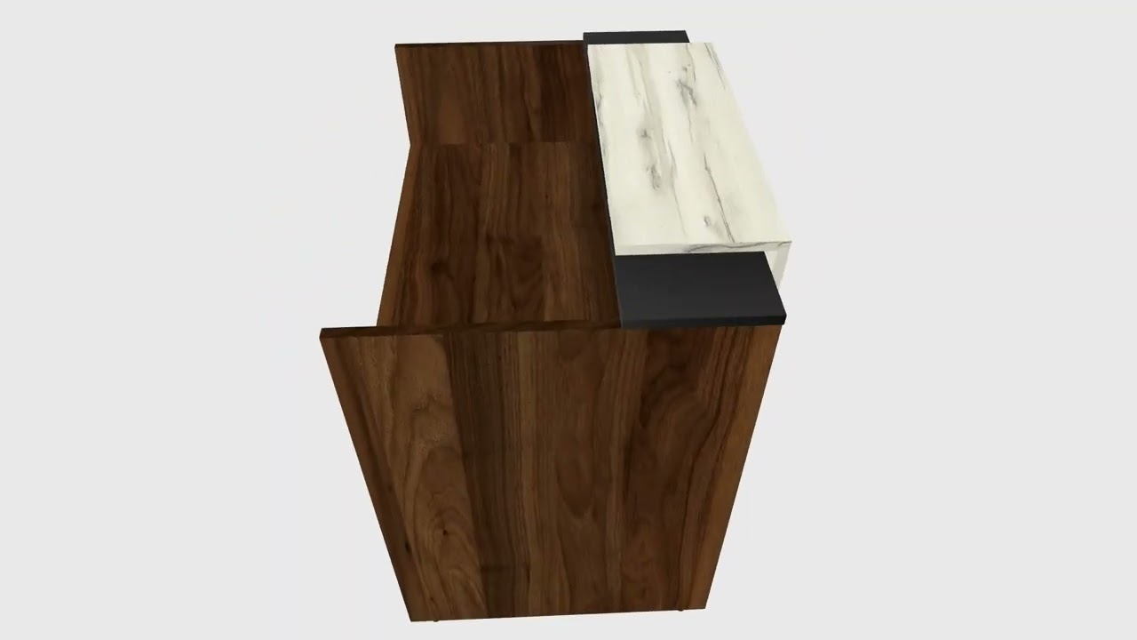 Columbia walnut Modular Reception Desk