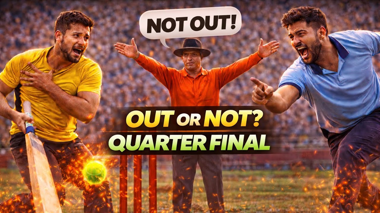 LAST BALL LBW 😱 | Johnson Kundapura vs Panchajanya | Quarter Final Thriller 🔥 HMC UNITED BRAMAVARA