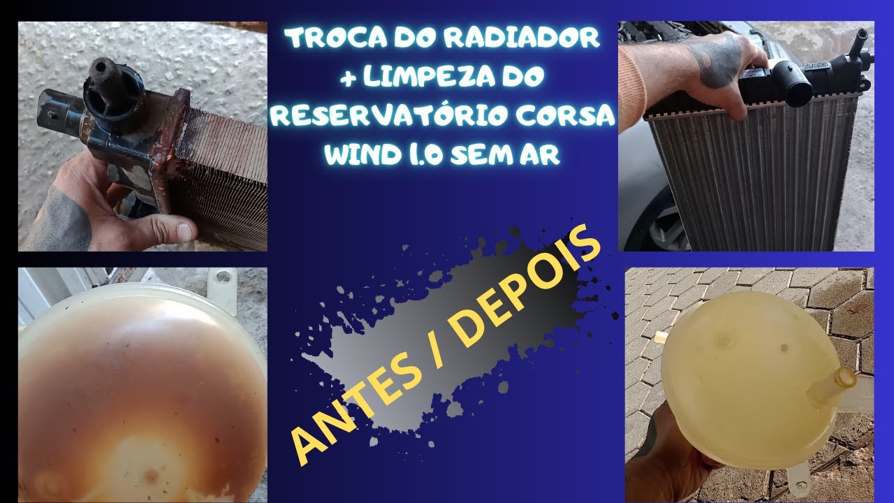 TROQUEI O RADIADOR E FIZ LIMPEZA NO RESERVATÓRIO DO MEU CORSA WIND S/AR [ CONFIRA ] - #LATA100PREÇO
