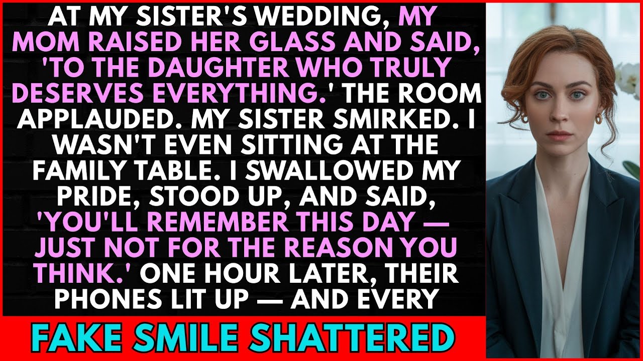 At My Sister’s Wedding, My Mom Raised Her Glass And Said, ‘To The Daughter…