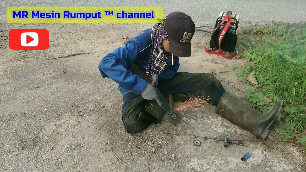 Mesin rumput | Cara mudah asah mata pisau untuk potong rumput tanpa kikir