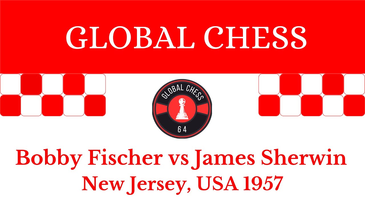 Bobby Fischer vs James Sherwin. New Jersey, USA 1957