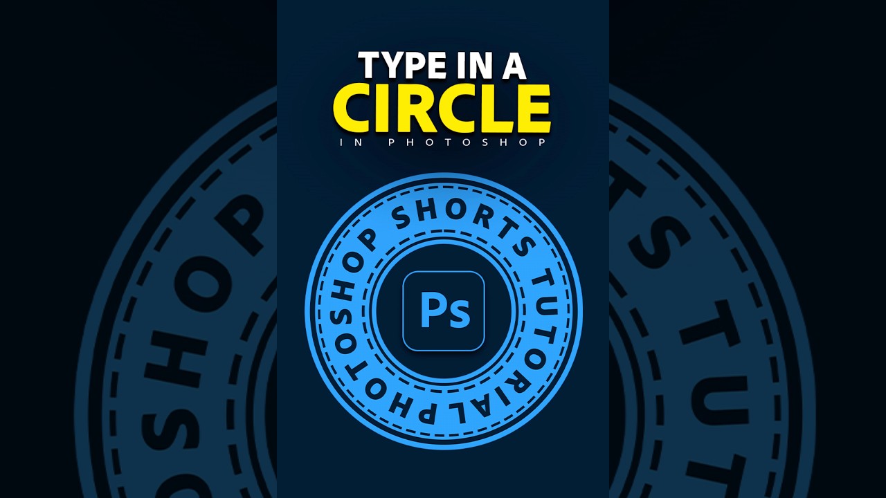 Cara Mengetik di Dalam Lingkaran di Photoshop - Tutorial Singkat dan Mudah