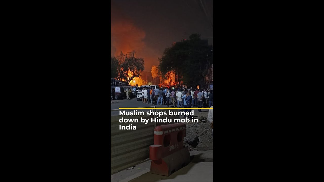 Muslim shops burned down by Hindu mob in India | Al Jazeera Newsfeed