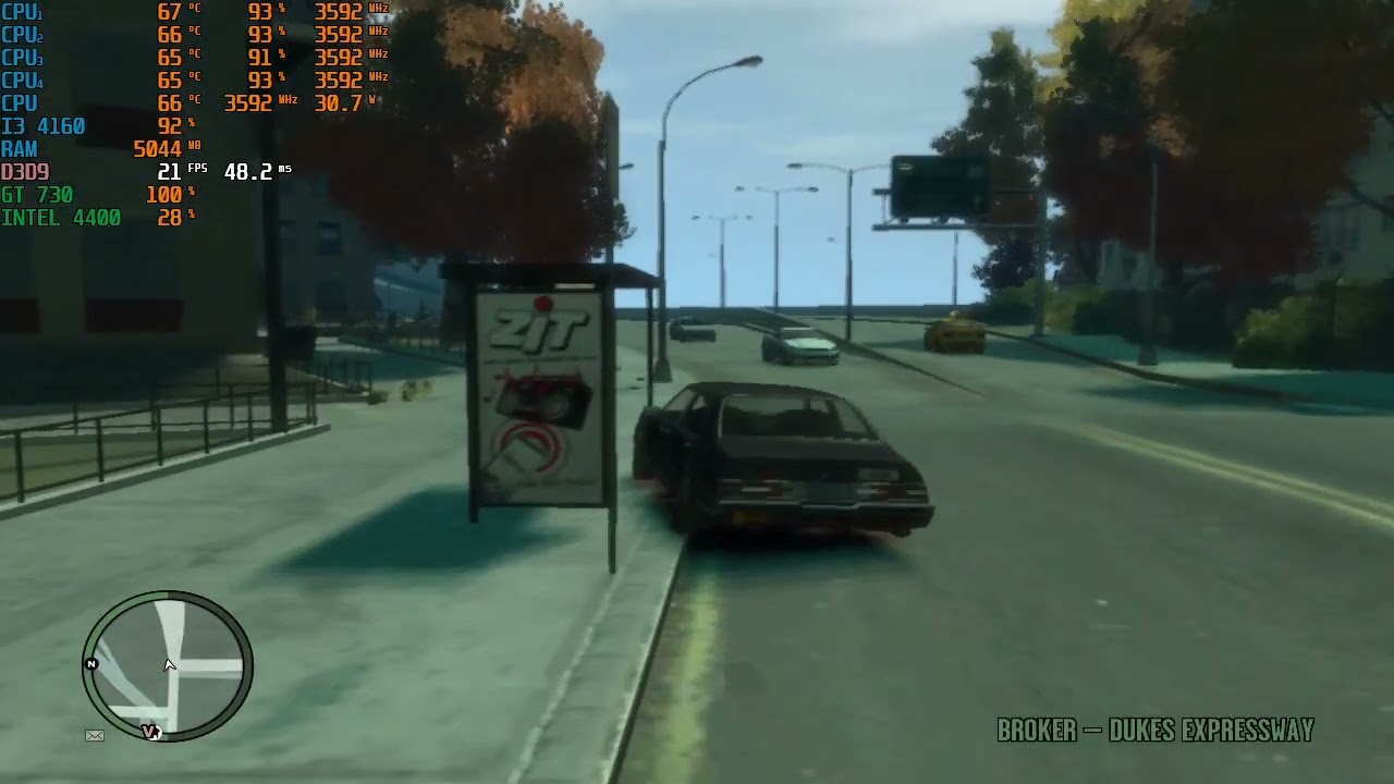 GTA IV: Niko Drives Roman's Taxi Car