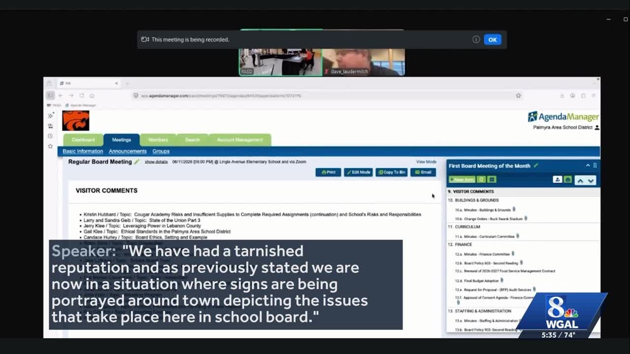 Palmyra school board members resign amid community concerns