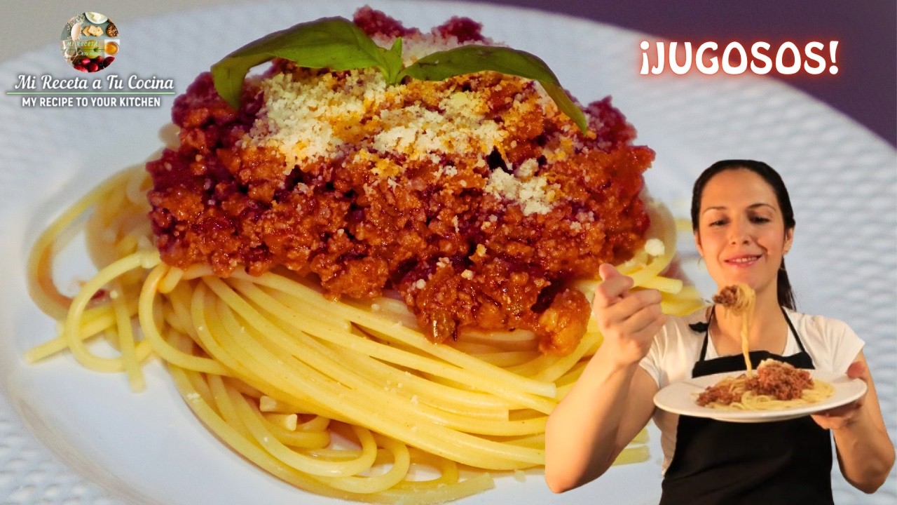 Espaguetis Boloñesa JUGOSOS que Harán que Todo el Mundo Quiera Más 🍝