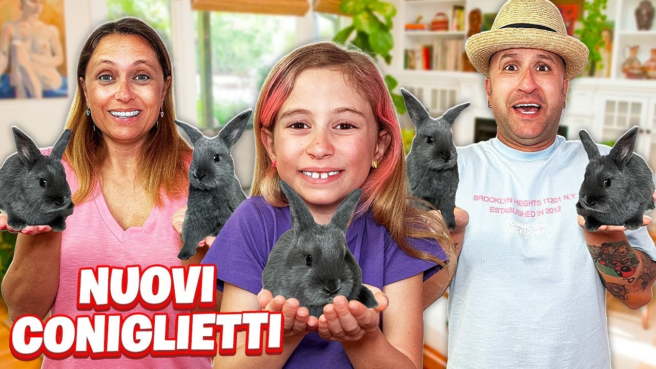 GIORGIA SCOPRE CHE SONO NATI 5 CUCCIOLI DI CONIGLIO E LI NASCONDE PERCHÈ SALVO LI VUOLE DARE VIA!