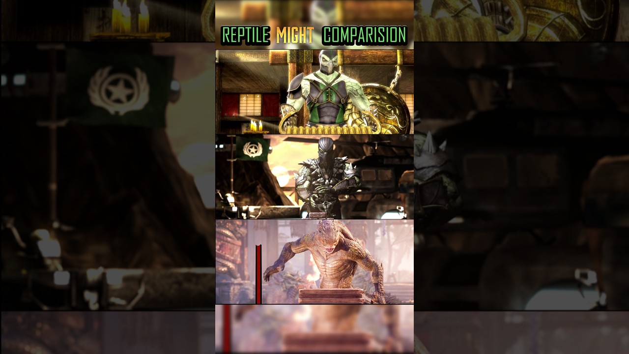 Reptile Test Your Might Evolution in Mk9 , MkX and Mk1 Khaos Reigns #mortalkombat1havik