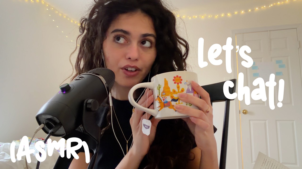 ASMR semi-inaudible whisper ramble / life update 🍵
