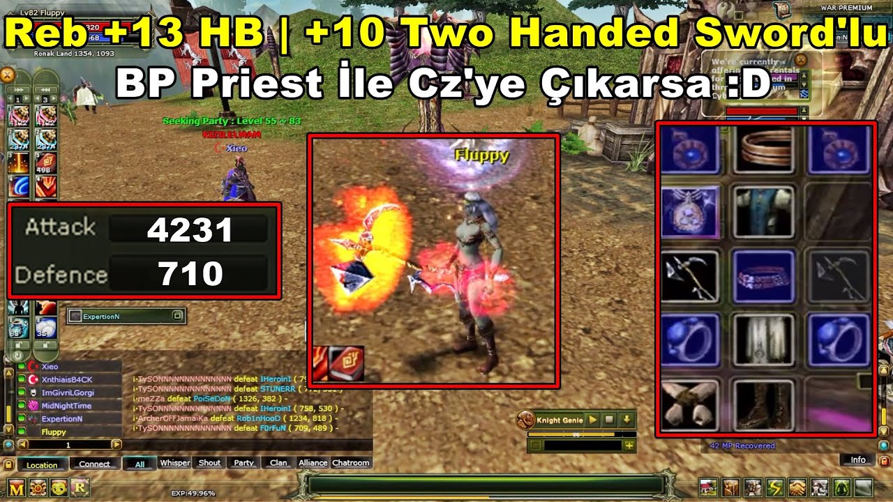 xMilchman - Reb +13 HB'li | Ezik Görünümlü BP Priest İle CZ'ye Çıkıp PK Atarsa :D | Knight Online