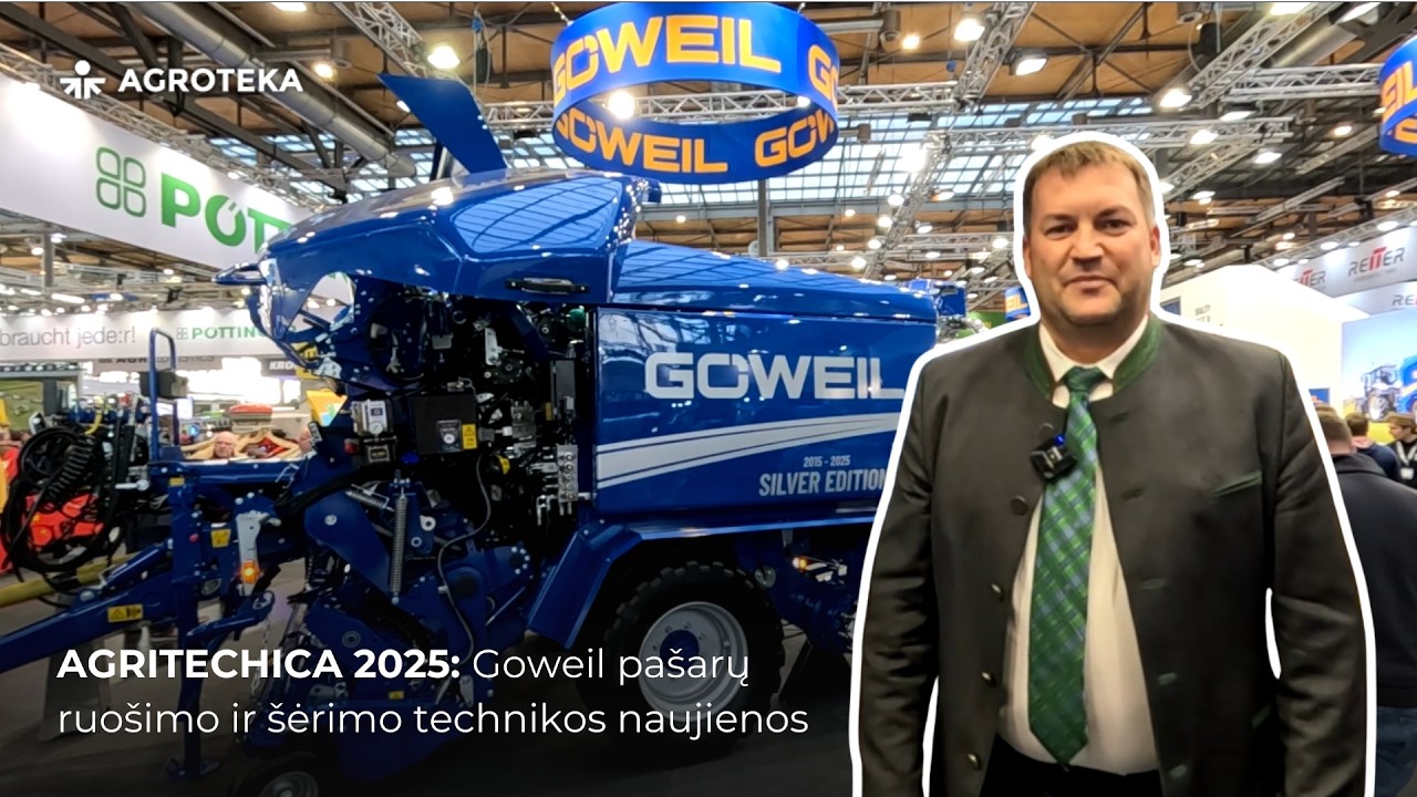 Auk&scaron;tos klasės pa&scaron;arų presai-vyniotuvai Goweil | Agritechnica 2025 naujienos | Agroteka