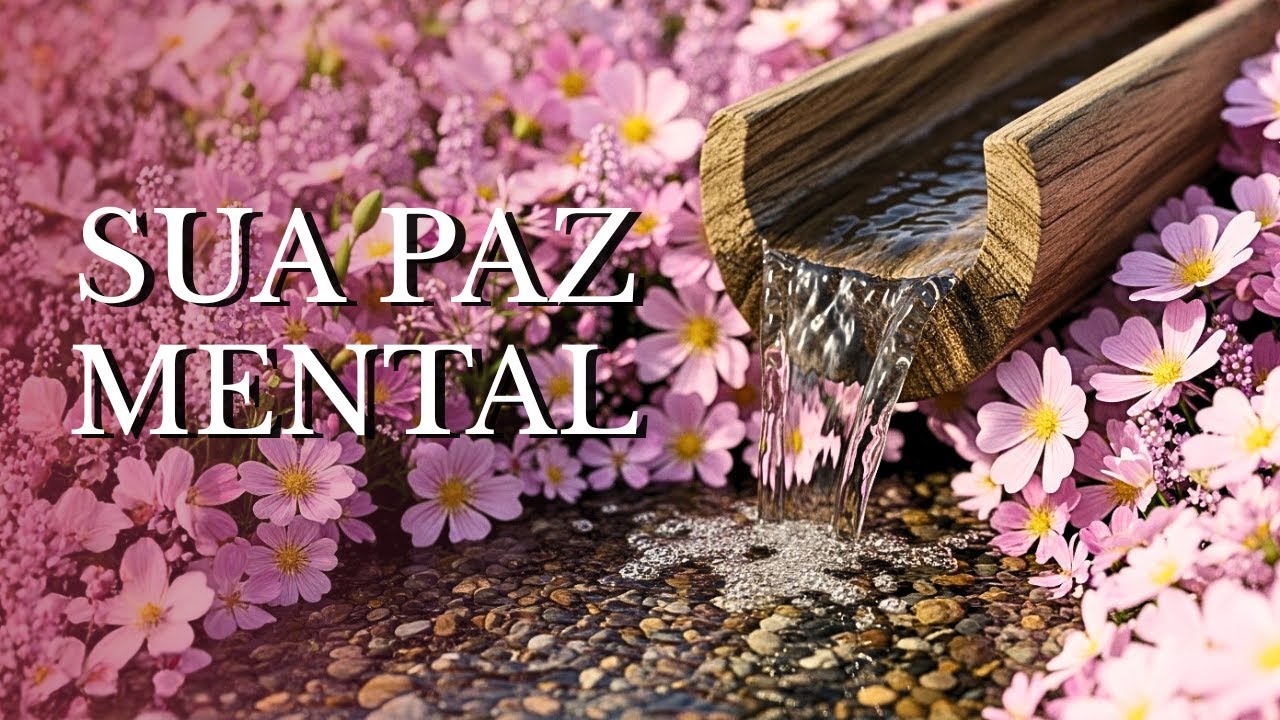 Música Rosa: Restauração do Sistema Nervoso e Equilíbrio Emocional | Piano e Som de Água