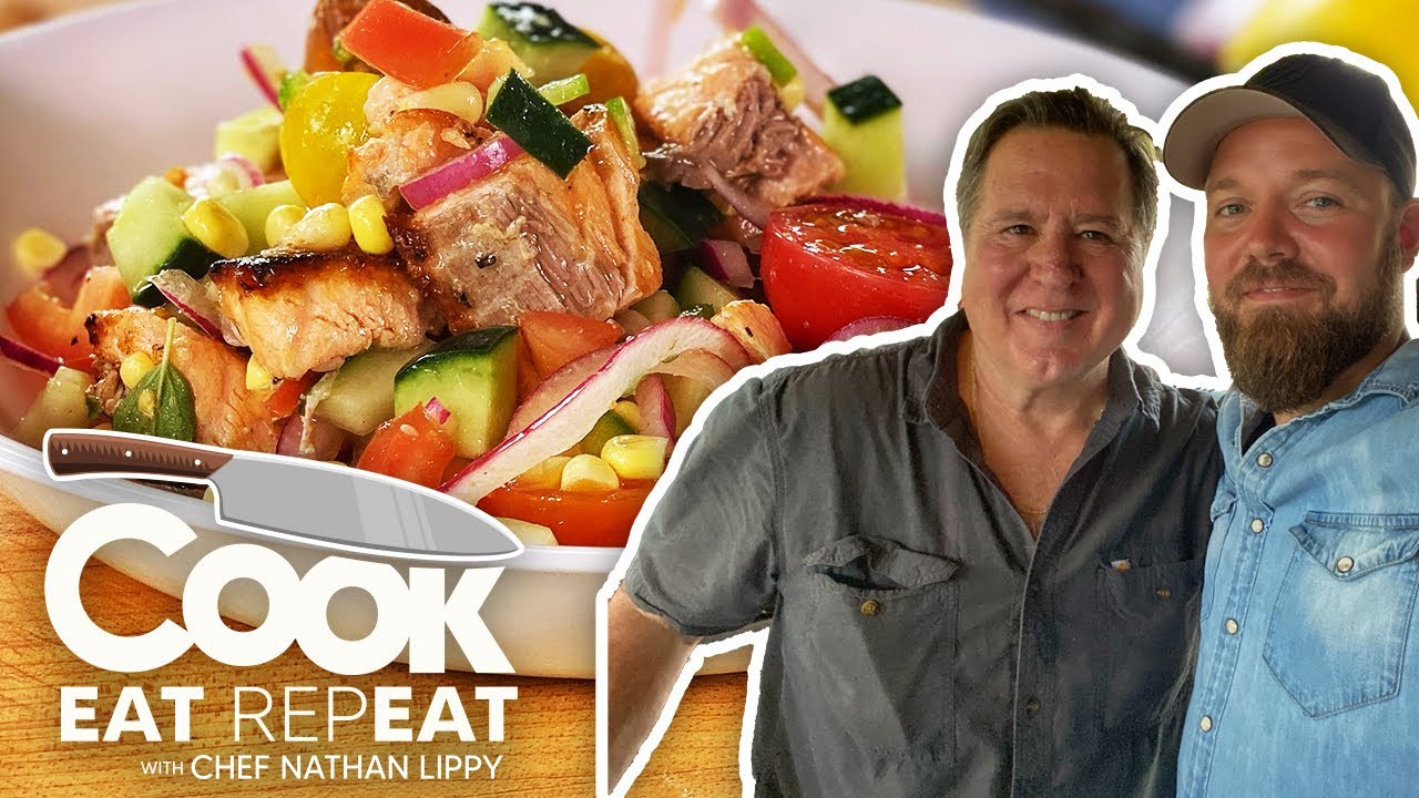 Seared Salmon Summer Salad with Norman Van Aken | Cook Eat Repeat | Blackstone Griddles