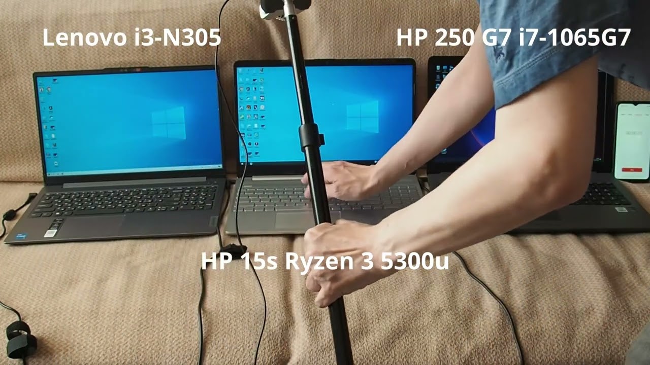 Lenovo Ideapad 3 Slim i3-N305 / HP 15s Ryzen 3 5300u / HP 250 G7 i7-1065G7 quick comparison