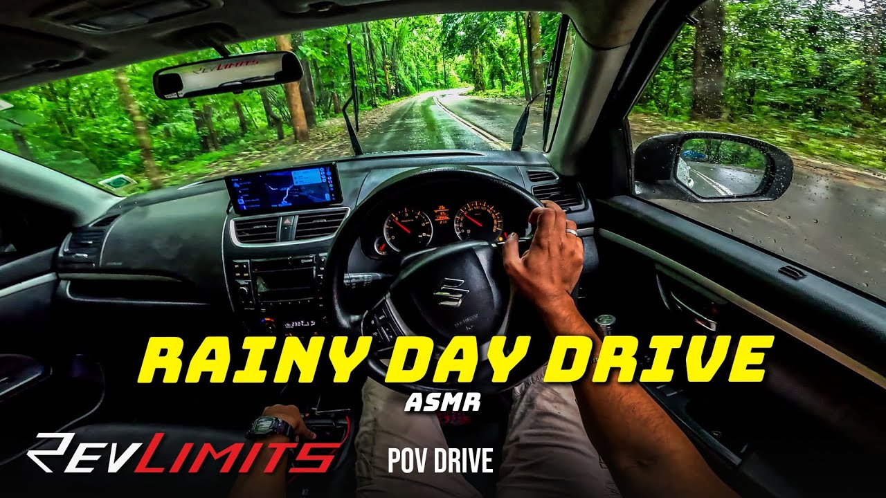 RAINY Day Drive | ASMR | Ft. 2016 Maruti Swift Zdi | POVDrive#260 | RevLimits | 4K GoPro Hero 12