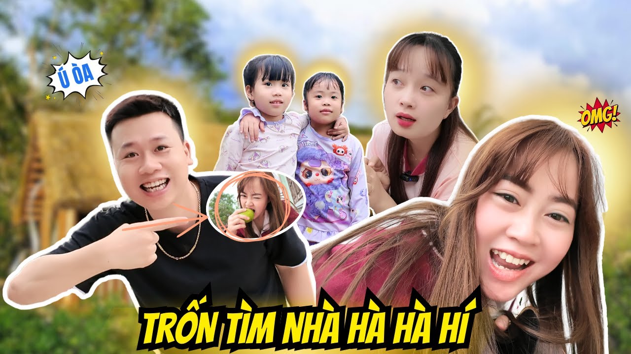 Trốn Tìm Tại Nhà Hà Hà Hí, Bố Hoàng Toát Mồ Hôi Tìm Kiếm Chị Hà, Mẹ Huế, Em Mimi Và Mint Vy