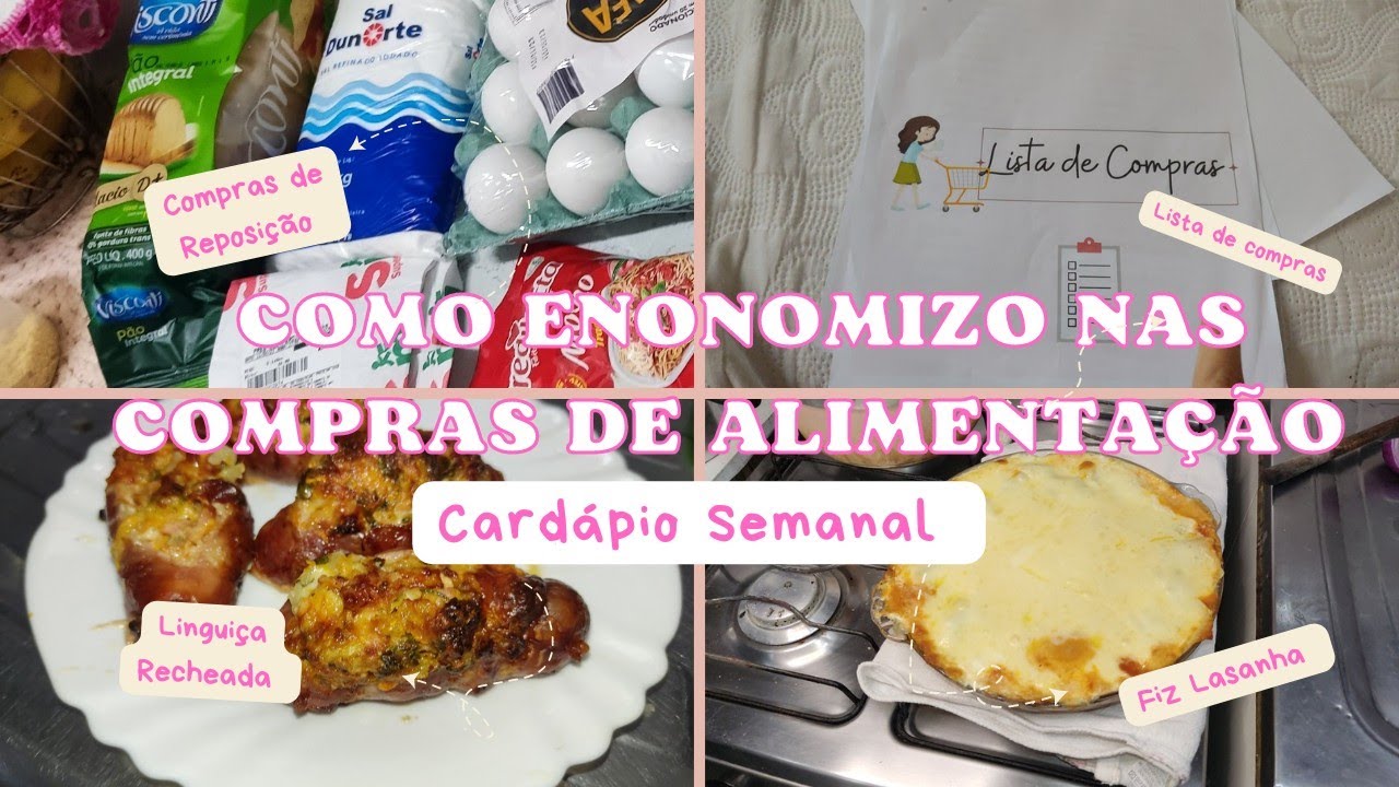 CARD&Aacute;PIO SEMANAL |  COMPRAS DE REPOSI&Ccedil;&Atilde;O | MEU GASTO DO M&Ecirc;S COM ALIMENTA&Ccedil;&Atilde;O | RECEITAS