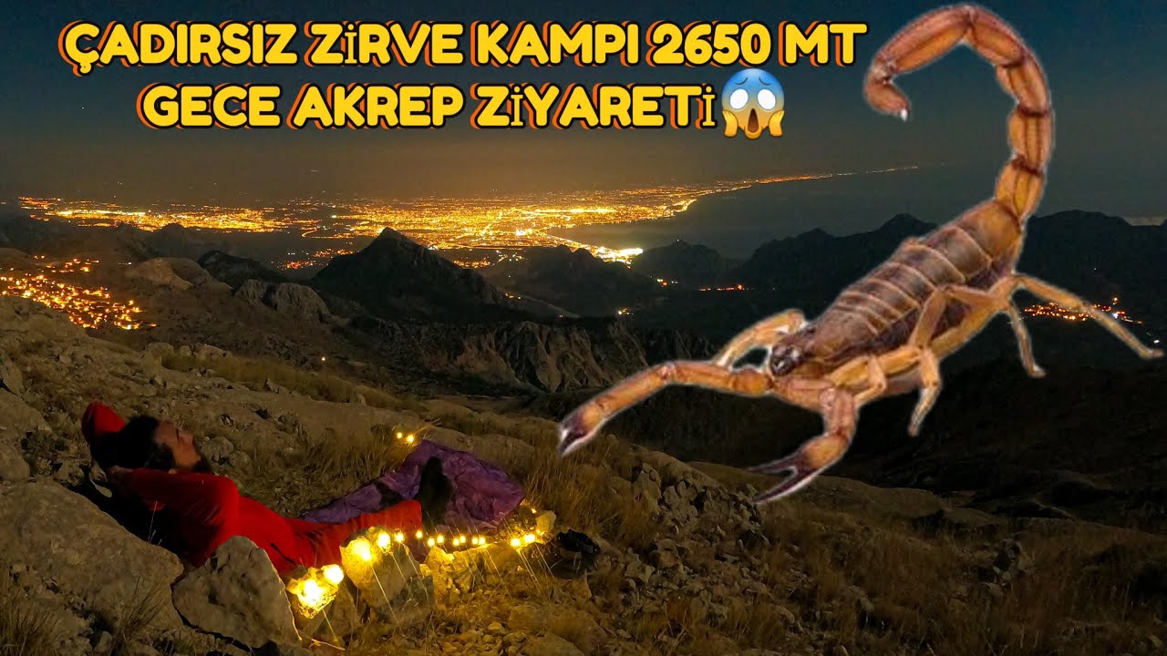 Antalya Tunç Dağı Zirvesinde Çadırsız Kamp Macerası - Serbest Tırmanış Doğa Yürüyüşü