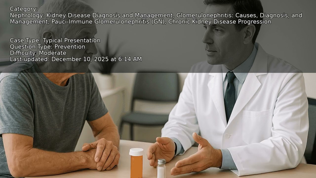 Chronic Kidney Disease Progression, Pauci-Immune Glomerulonephritis (GN), Glomerulonephritis: Causes