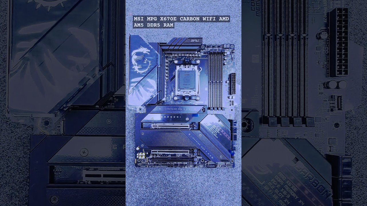 MSI MPG X670E CARBON (WI-FI 6E) DDR5 AMD AM5 SOCKET GAMING MOTHERBOARD @MSIGamingOfficial @MSI