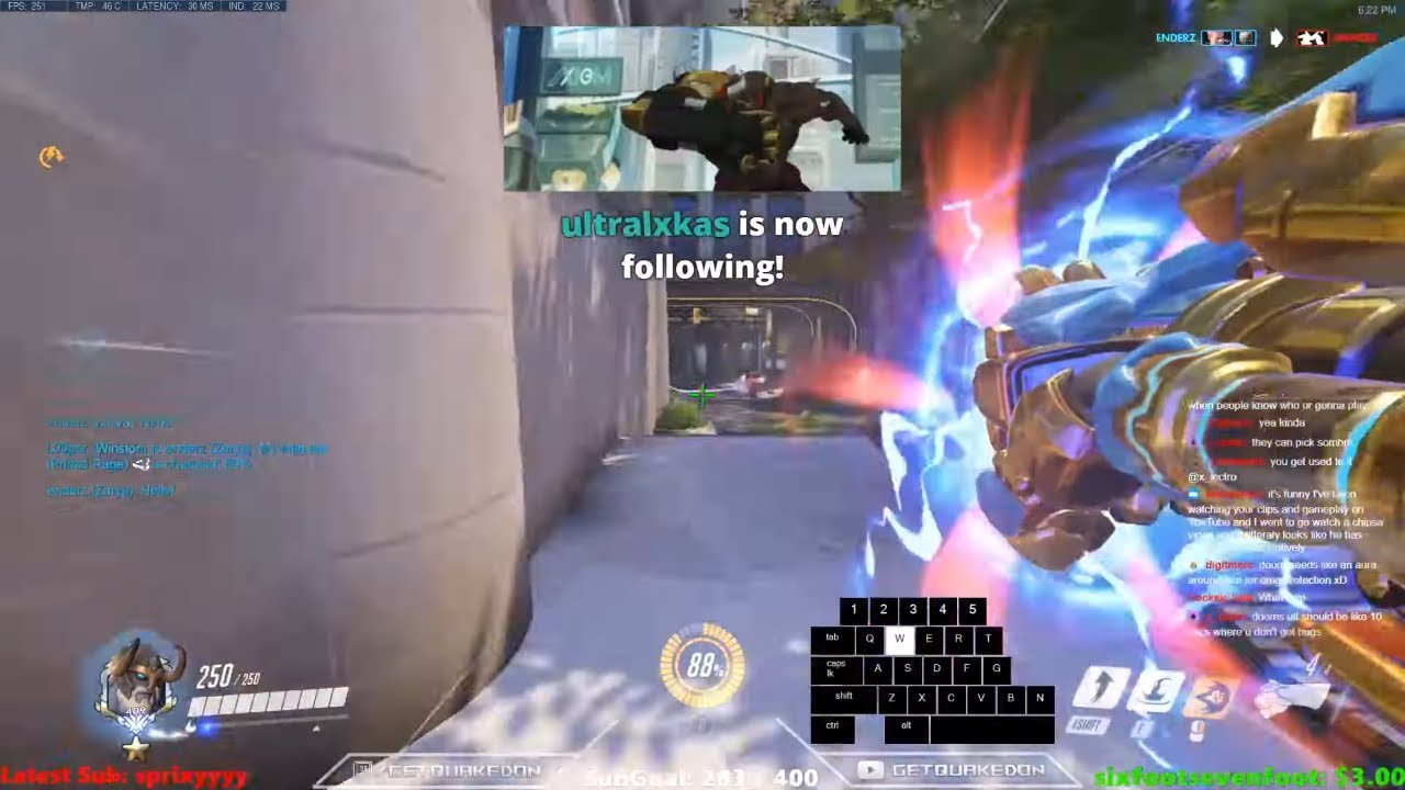 GETQUAKEDON #1 DOOMFIST VS JAKE! POTG! [ OVERWATCH SEASON 24 TOP 500 ]