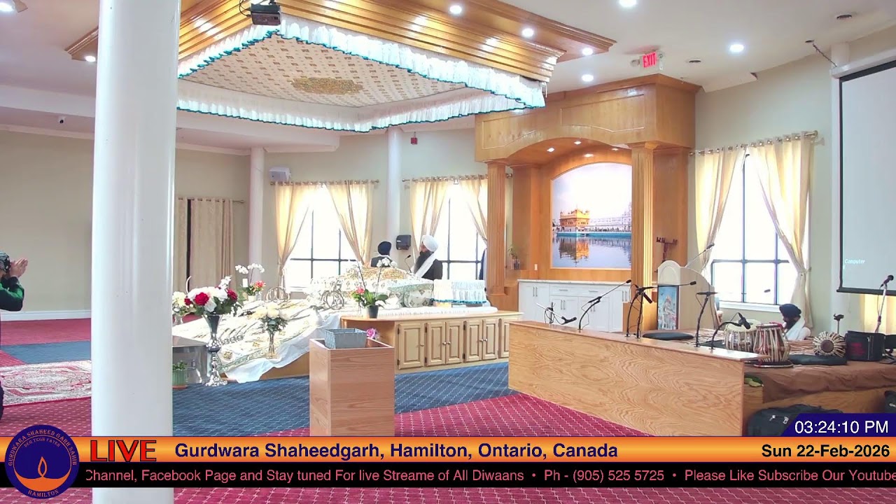LIVE - Gurdwara Shaheedgarh Sahib Hamilton