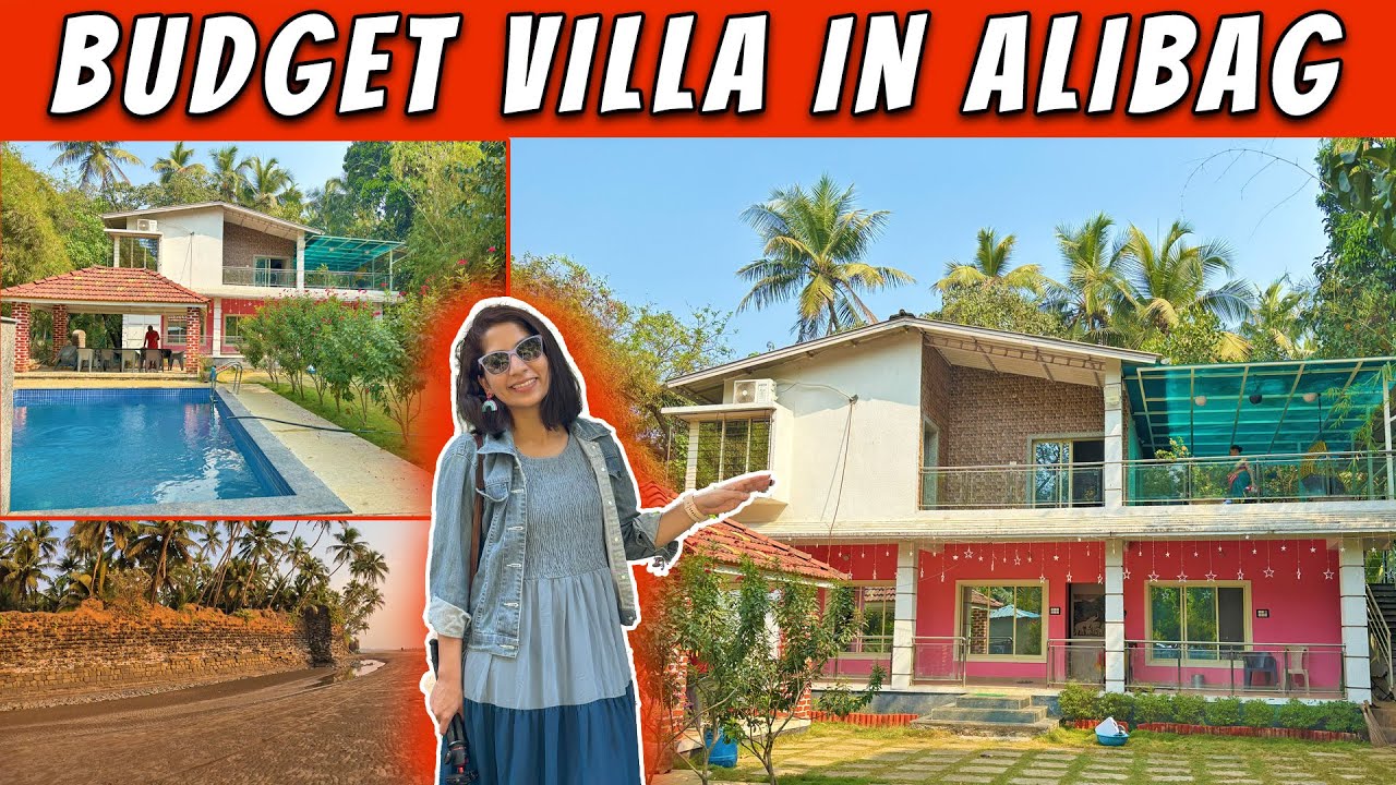 Budget Villa in Alibag with Swimming Pool | Visit to Revdanda Fort & Beach | Alibag Part1 Vlog 2024