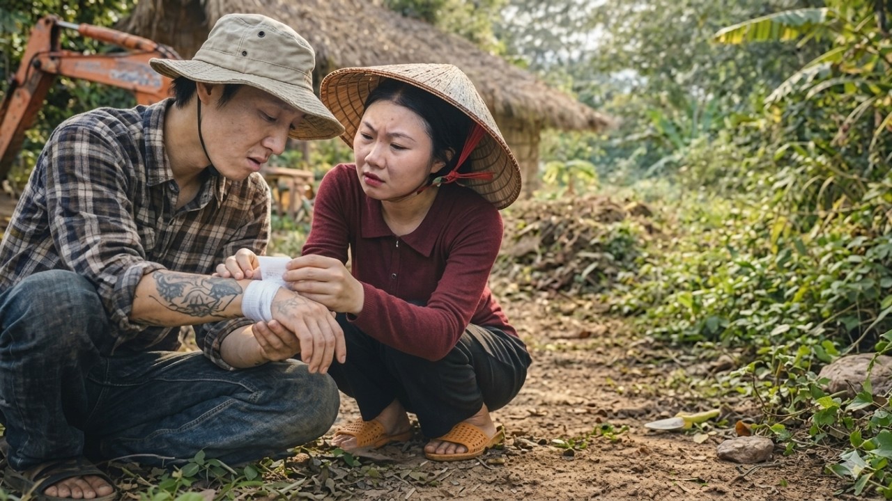Thanh Helps Single Mom Clean Up Garden &mdash; The Landowner Appears, Worried About Thanh's Investment