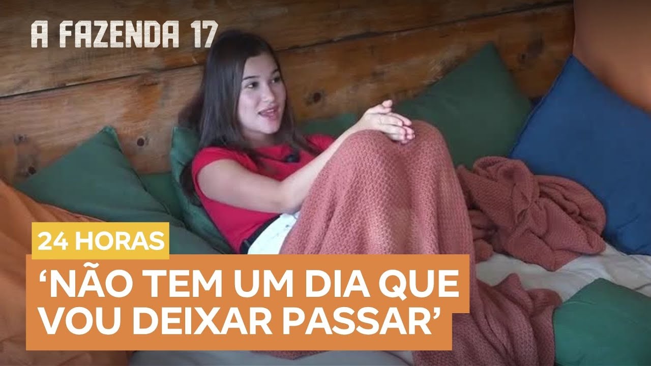 Duda promete colocar Matheus para ajudá-la no trato: 'É o peso do chapéu' | A Fazenda 17