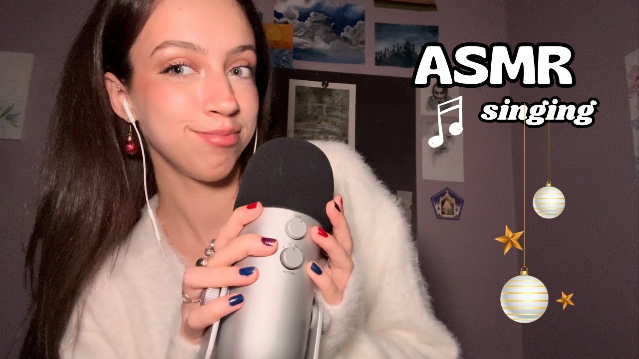 ASMR Soft Singing CHRISTMAS Songs For Sleep 🎄🎶