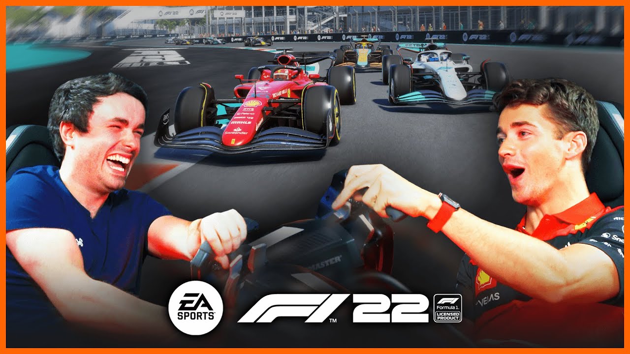 Playing the NEW F1® 22 GAME with Charles Leclerc