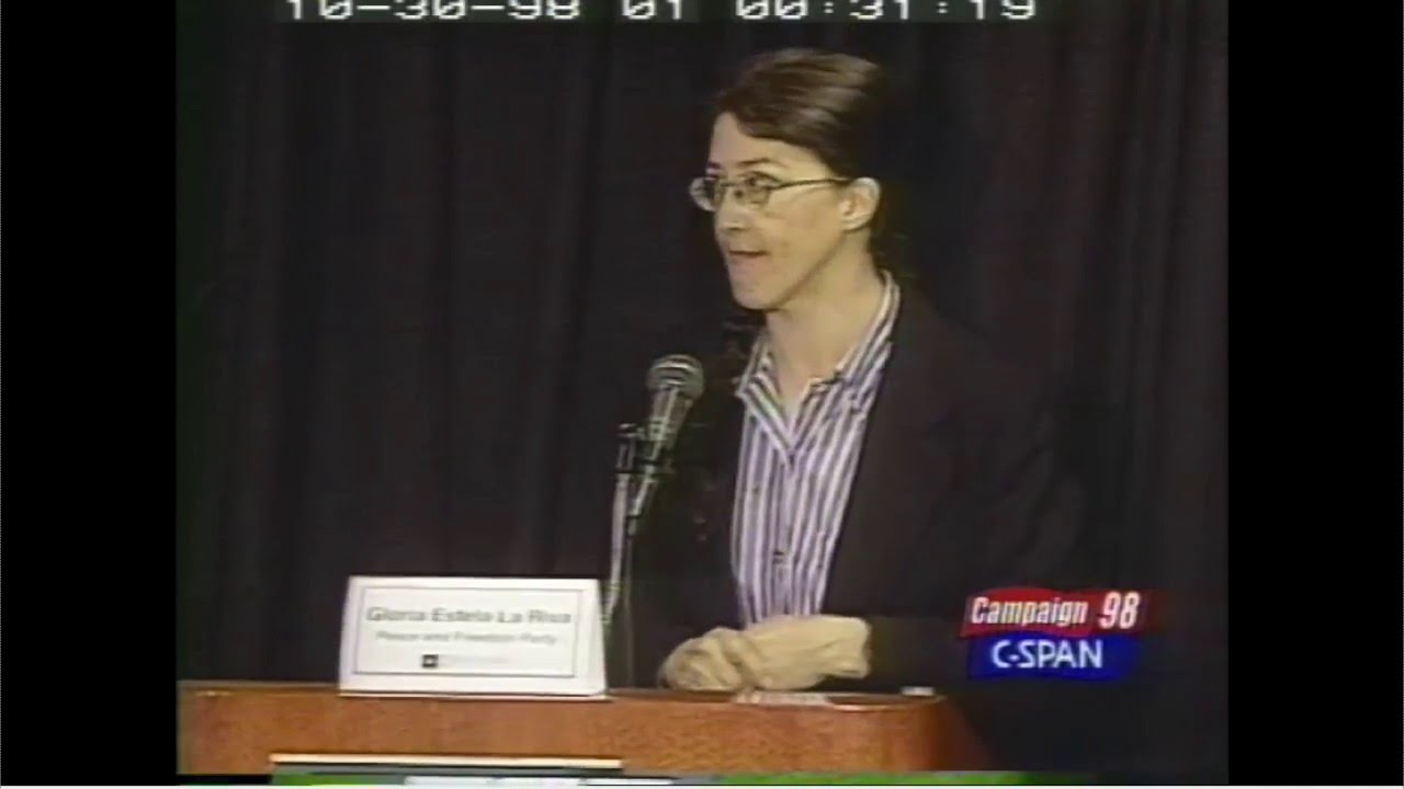 Gloria La Riva in CA Gubernatorial Debate, 1998