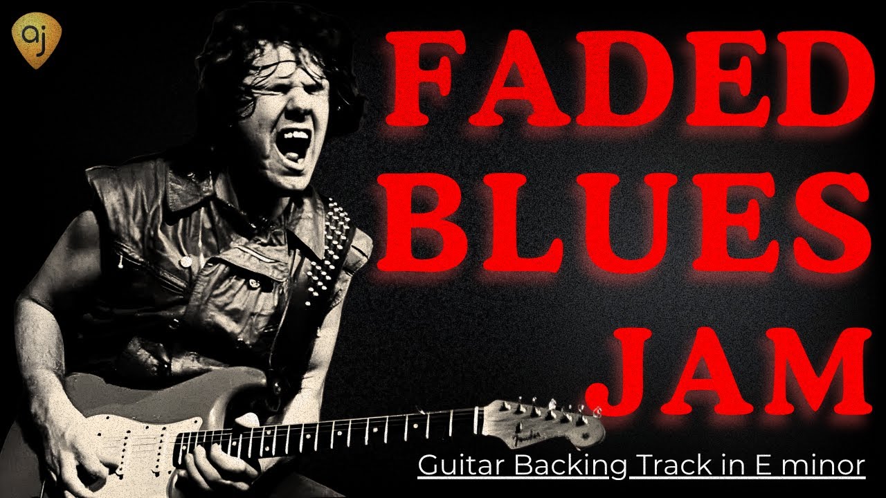 Faded Blues Guitar Jam Track in C Minor  | Gary Moore Style Guitar Backing Track