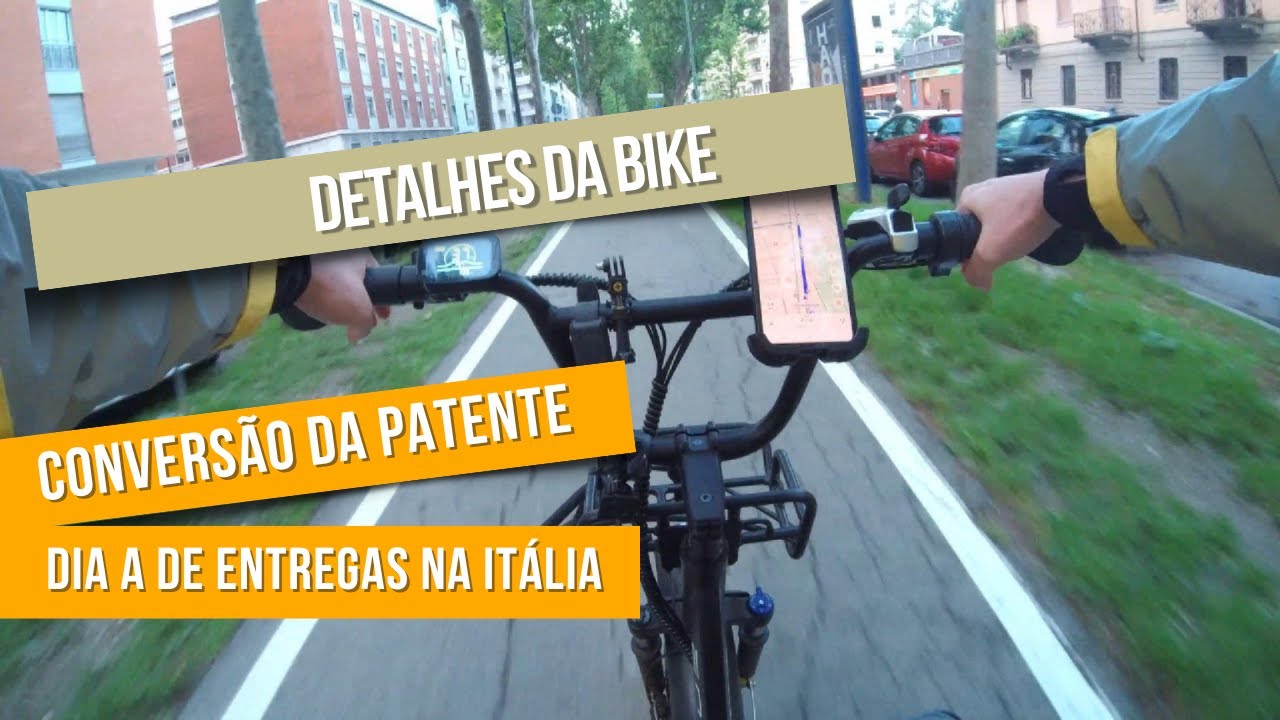 #28 Dia a Dia de entrega | Detalhes Bike | Conversão Patente Italiana Pronta | Delivery Itália