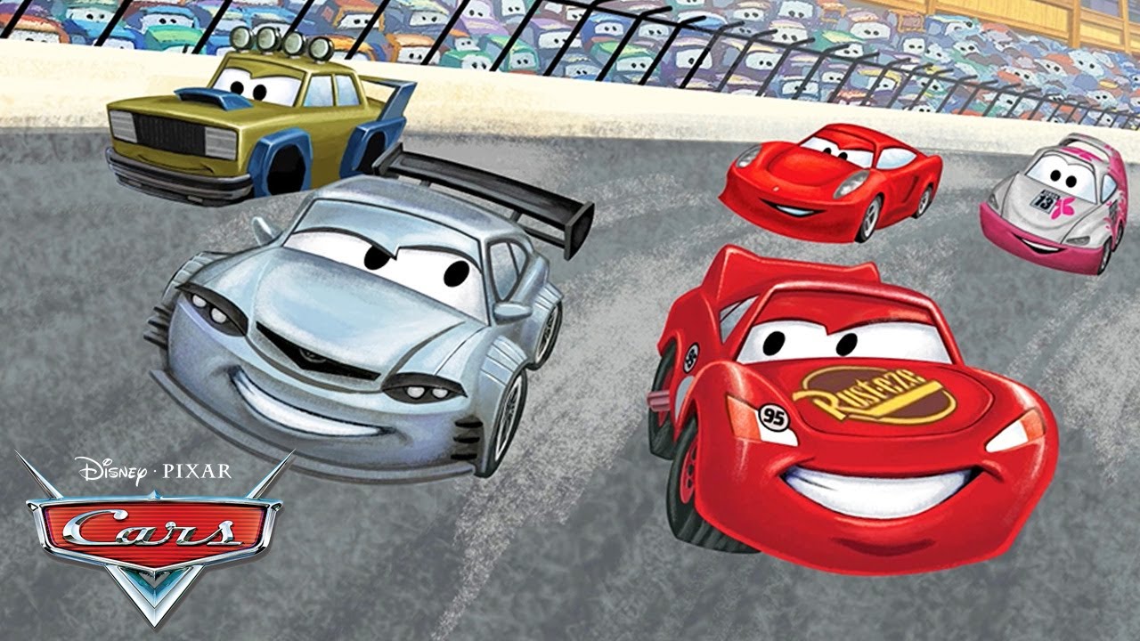 Radiator Springs Builds a New Race Track | Lightning McQueen Read Along | Pixar Cars | @disneyjr