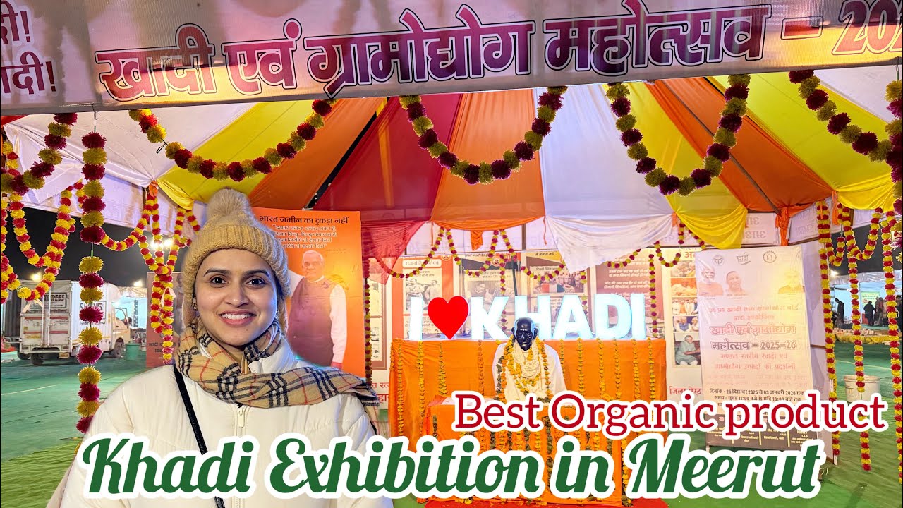 Exploring Khadi Gram Udyog Mahotsav | Desi Shopping & Culture Vlog #shopping #makeinindia #khadi