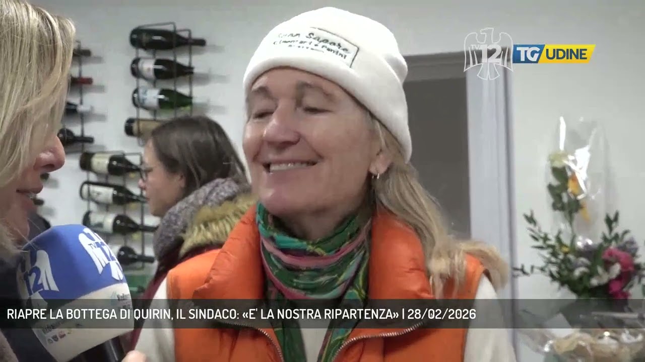 RIAPRE LA BOTTEGA DI QUIRIN, IL SINDACO: «E' LA NOSTRA RIPARTENZA» | 28/02/2026
