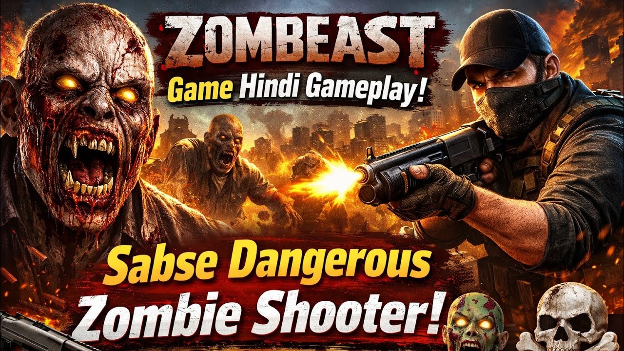 Zombeast Full Gameplay in Hindi | High Level Zombie Attack 🧟‍♂️ 