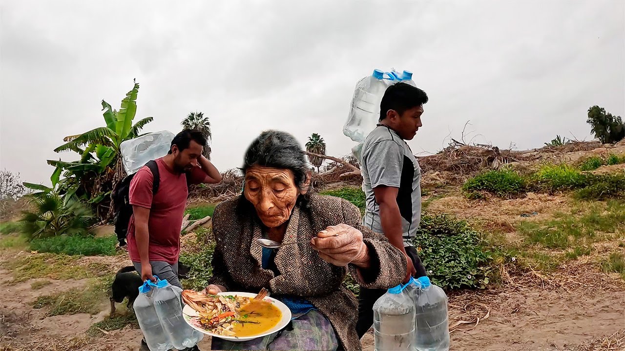 Volvimos TIA JUSTINA llevamos AGUA Y COCINAMOS una RICA PARIHUELA DEL PEZ DE LAS PROFUNDIDADES