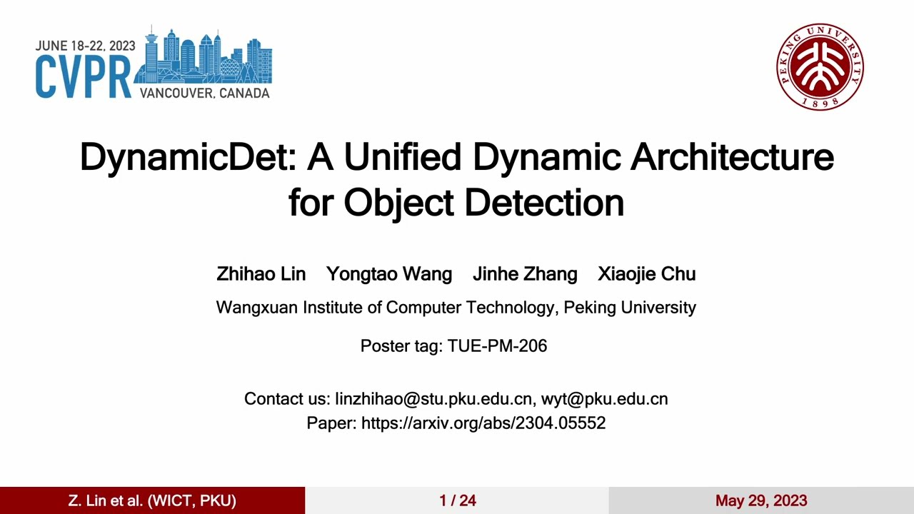 [CVPR 2023] DynamicDet: A Unified Dynamic Architecture for Object Detection
