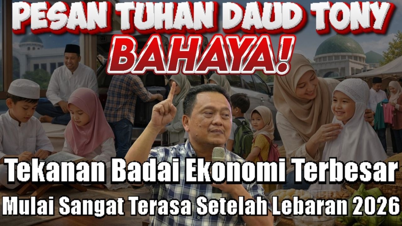 PESAN TUHAN DAUD TONY: Bahaya! Tekanan Badai Ekonomi Terbesar Setelah Lebaran 2026 | Daud Tony