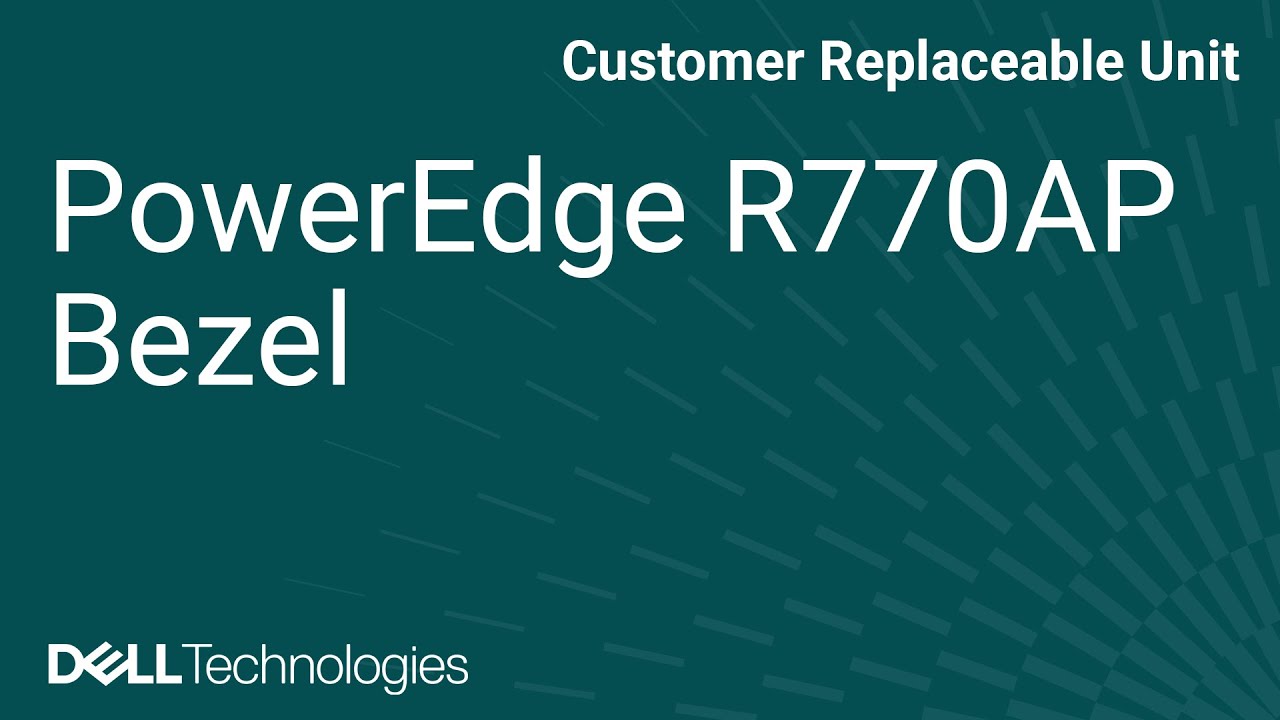 How to replace the bezel on a PowerEdge R770AP