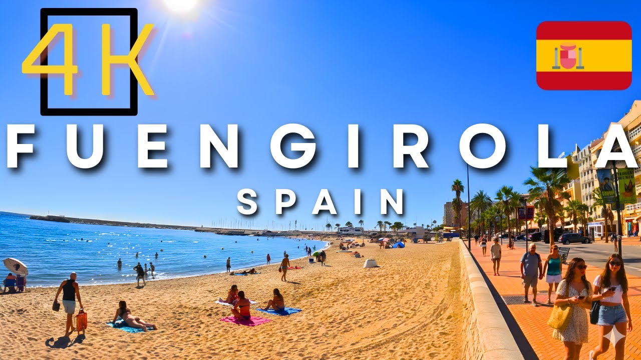 Fuengirola Walking Tour (4K) | Beachside Sun | Andalusia, Spain 🇪🇸